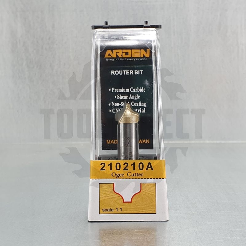 Фреза концевая профильная "Гусёк" R=5 R=2 D=14x10x50 d1=4 S=12 Z2 HW ARDEN   