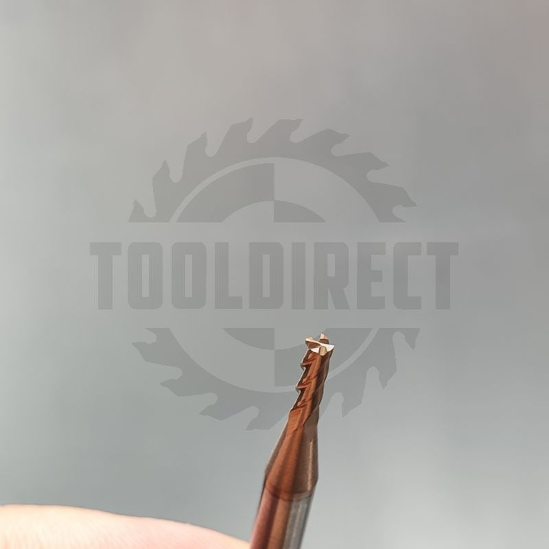 Фреза спиральная твердосплавная Z4 по стали для станка с ЧПУ TiAlN D=2x6x50 S=4 Rotis   