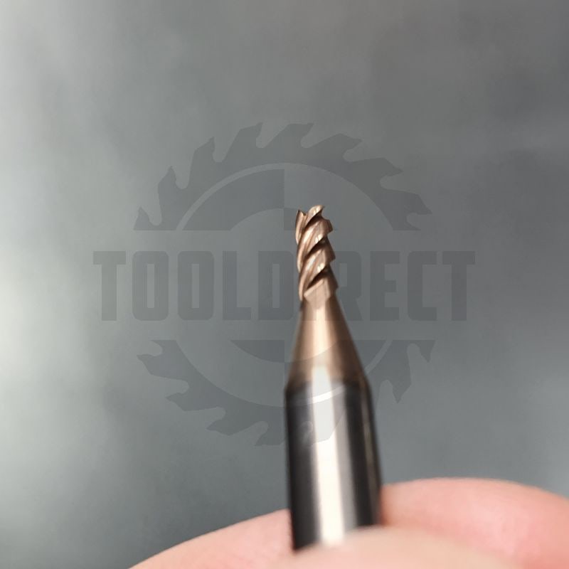 Фреза спиральная твердосплавная Z4 по стали для станка с ЧПУ TiAlN D=2x6x50 S=4 Rotis   