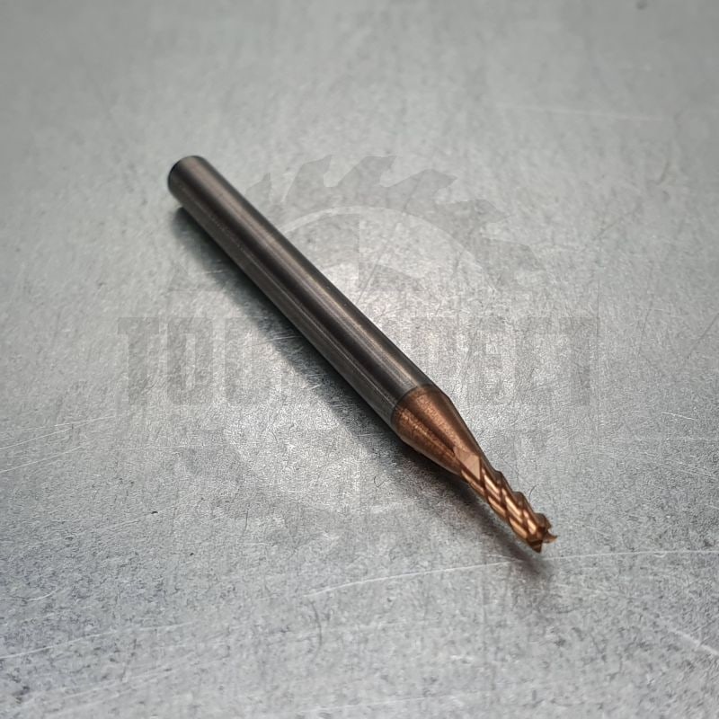 Фреза спиральная твердосплавная Z4 по стали для станка с ЧПУ TiAlN D=2x6x50 S=4 Rotis   