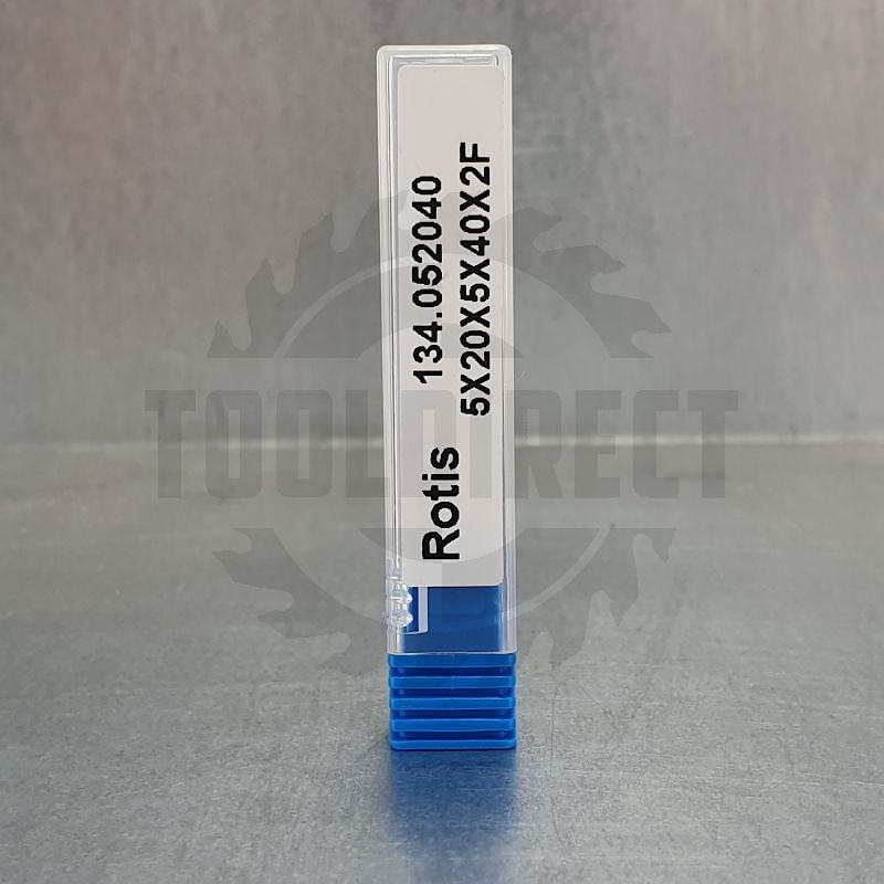 Фреза спиральная двухзаходная Z2 (верхний рез) D=5x20x40 S=5 Rotis   