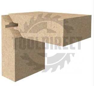 Фреза концевая "Угловое сращивание" угол 90° D=38.1x12.7x45 S=8 Z2 HW ARDEN   