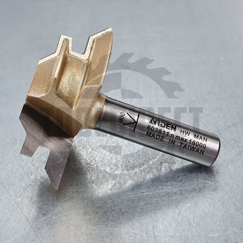 Фреза концевая "Угловое сращивание" угол 90° D=38.1x12.7x45 S=8 Z2 HW ARDEN   
