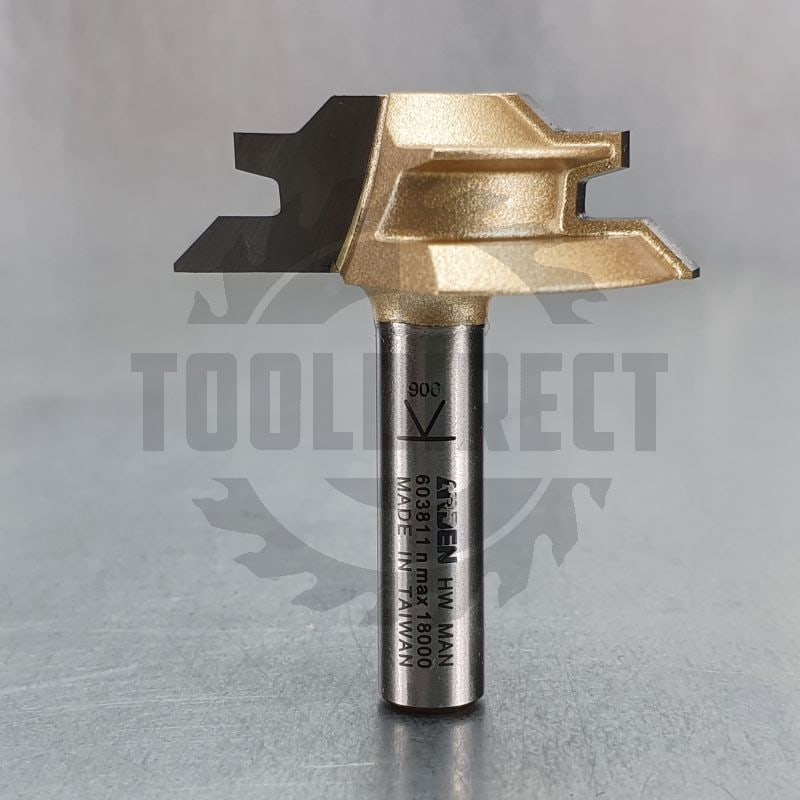 Фреза концевая "Угловое сращивание" угол 90° D=38.1x12.7x45 S=8 Z2 HW ARDEN   