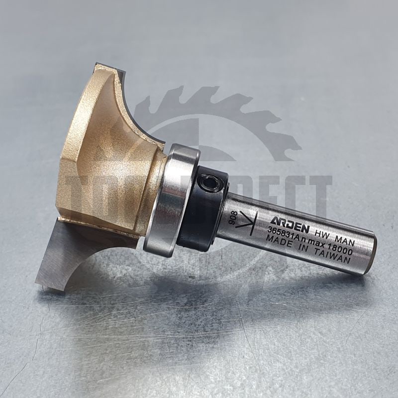 Фреза концевая фигурная молдинговая верхний подшипник R=9.5 D=38x14.5 S=8 ARDEN