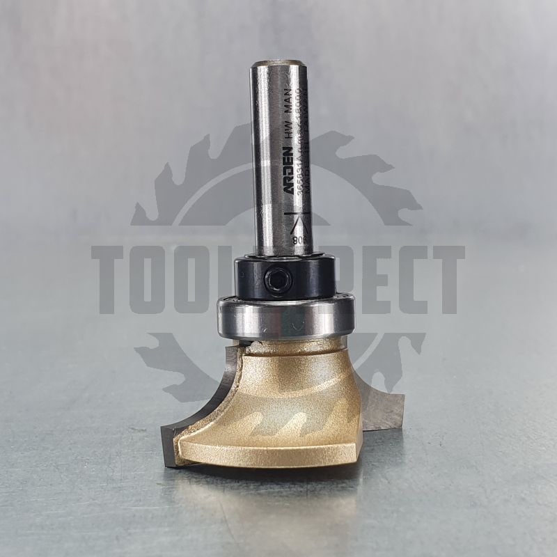Фреза концевая фигурная молдинговая верхний подшипник R=9.5 D=38x14.5 S=8 ARDEN