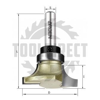 Фреза концевая фигурная молдинговая верхний подшипник R=9.5 D=38x14.5 S=8 ARDEN