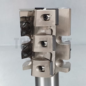 Фреза концевая обгонная со сменными ножами (сменный нож 14x14x2) D=50x60х110 S=25 Rotis   