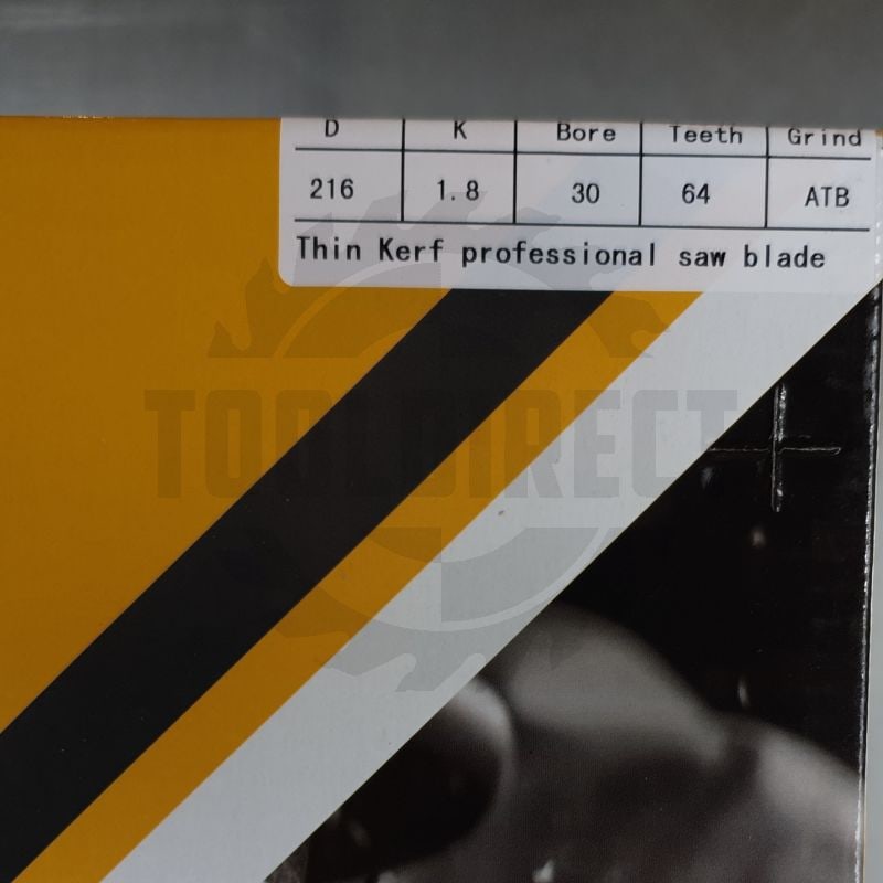 Пильный диск D=216x30x1.8/1.2 Z=64 ATB по дереву, фанере поперечный рез PROCUT   