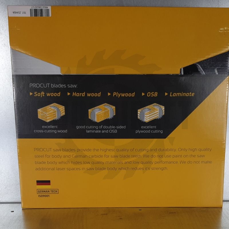 Пильный диск D=254x30x2.4/1.6 Z=48 ATB по дереву, фанере продольный/поперечный рез PROCUT