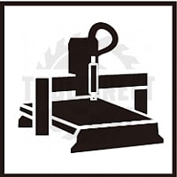 Фреза концевая прямая пазовая для фрезера и ЧПУ D=12x32x76 S=12 Z2 HW ARDEN