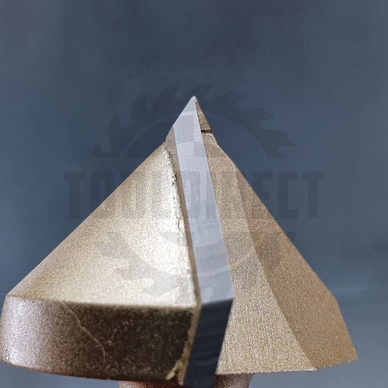 Фреза концевая пазовая конусная V-образная угол V=90° D=38.1x25.4x66 S=12 Z2 HW ARDEN