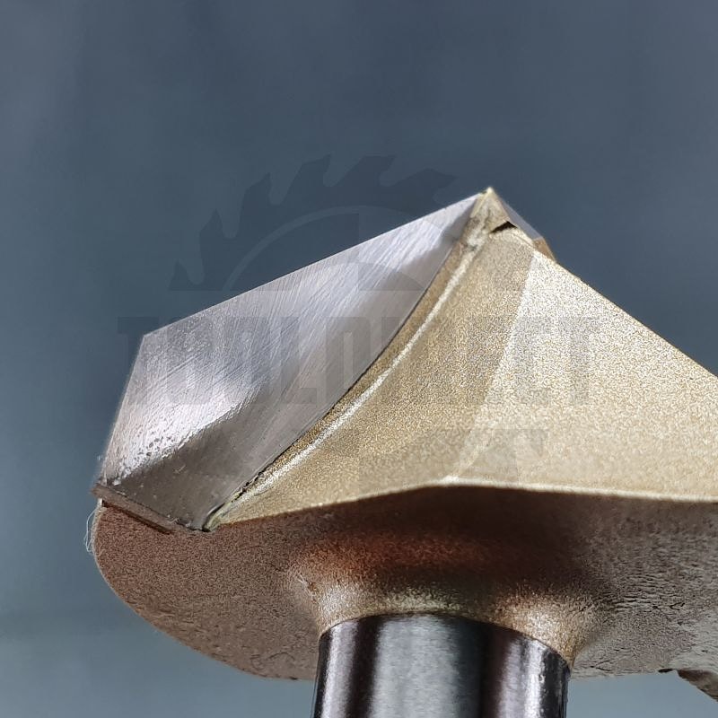 Фреза концевая пазовая конусная V-образная угол V=90° D=38.1x25.4x66 S=12 Z2 HW ARDEN