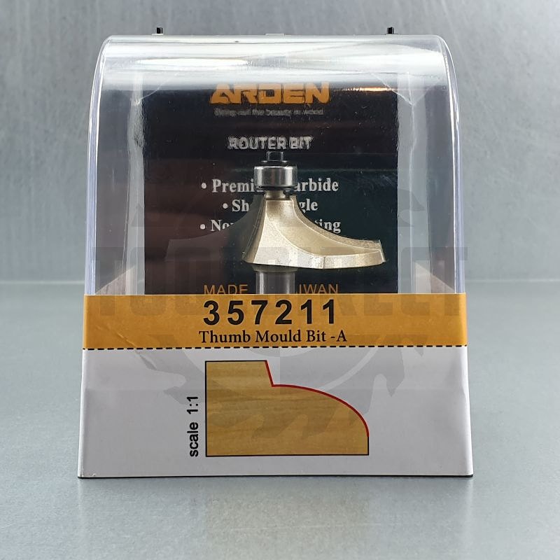 Фреза фигурная классическая столешница R=9.525 D=63.5x19.05x71 S=12 ARDEN 357241   
