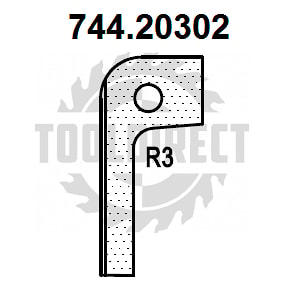Нож радиусный R3 (T20302) для 1473222212 Rotis (1 шт.)   
