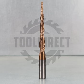 Фреза спиральная двухзаходная конусная сферическая (коническая) R=1.5 D=3x70x100mm S=10 Rotis — артикул 133.1070100.150