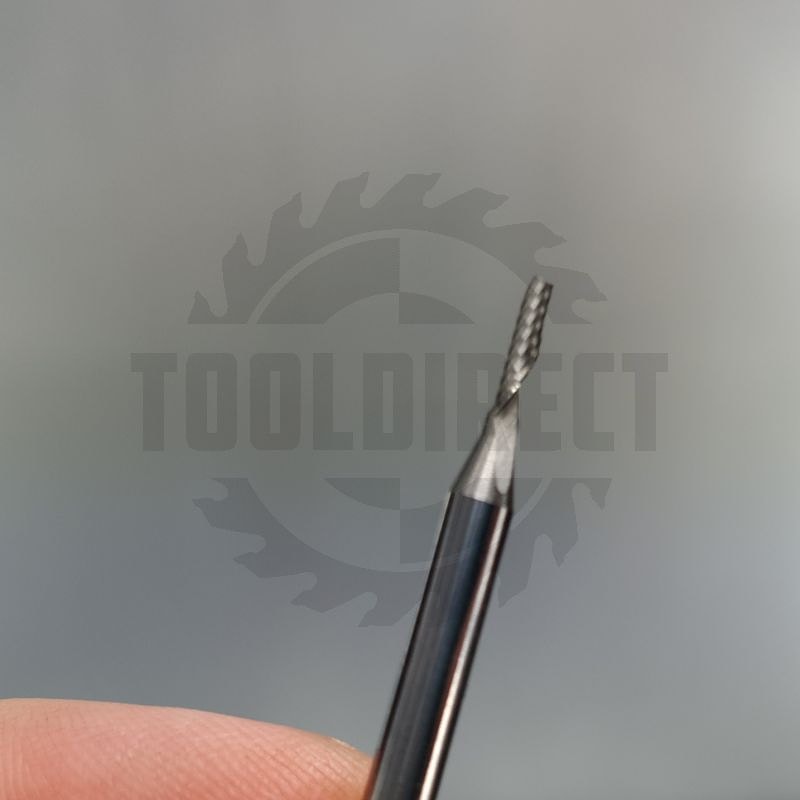 Фреза спиральная Z1 однозаходная (верхний рез) D=1.5x6x38 S=3.175 Tideway