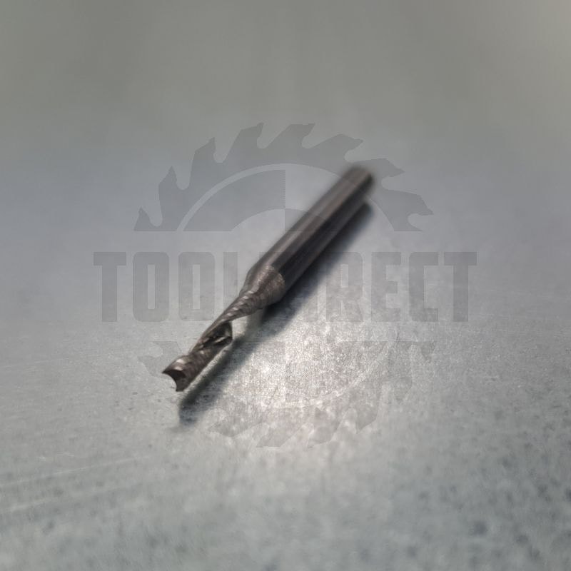 Фреза спиральная Z1 однозаходная (верхний рез) D=2x12x38 S=3.175 Tideway   