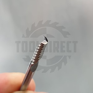 Фреза спиральная Z1 однозаходная (верхний рез) D=3.175x12x38 S=3.175 Tideway   