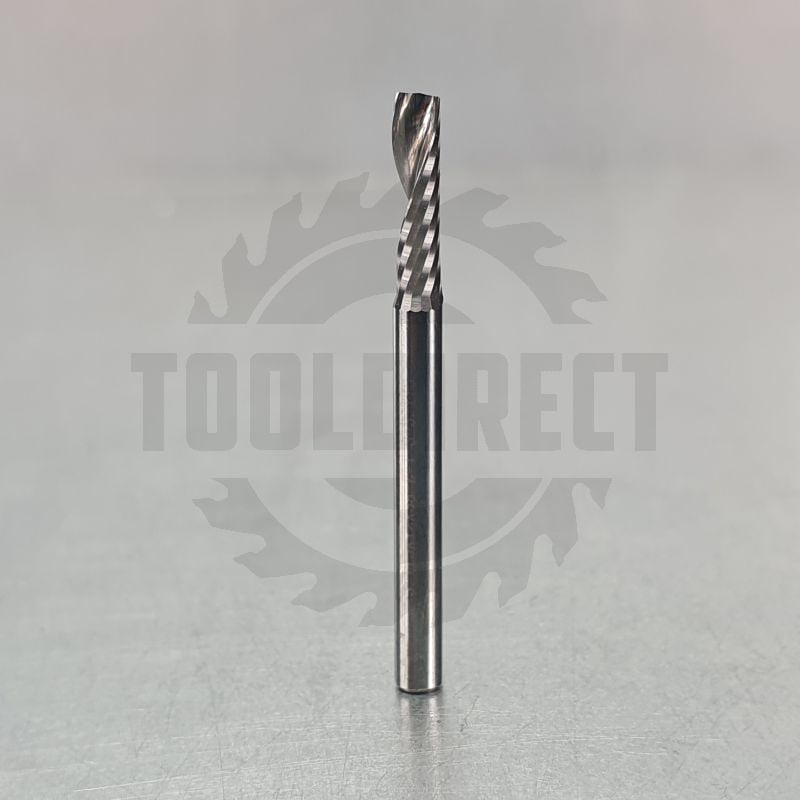Фреза спиральная Z1 однозаходная (верхний рез) D=3.175x12x38 S=3.175 Tideway