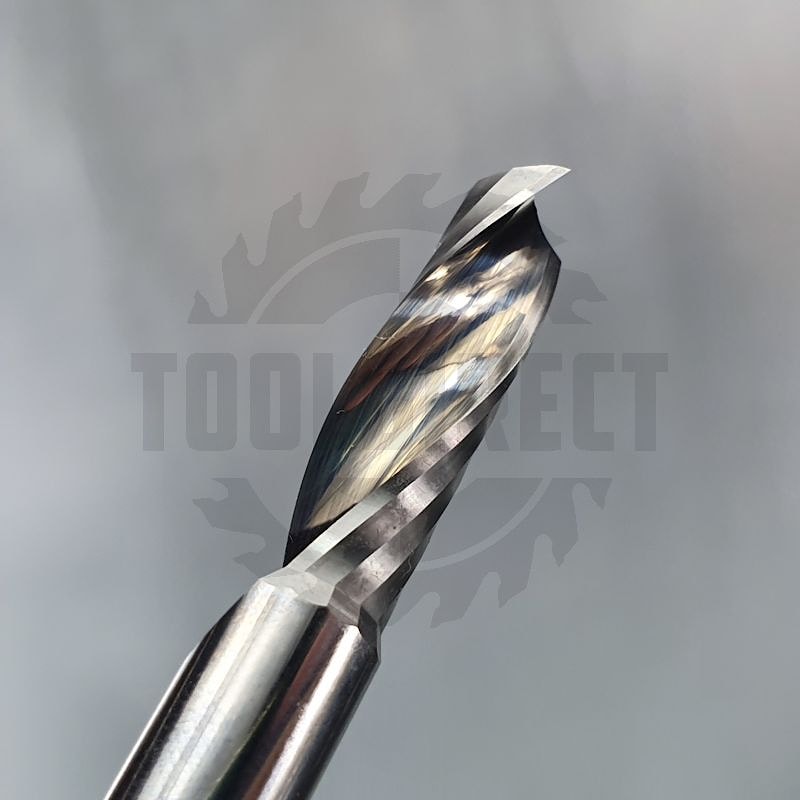 Фреза концевая спиральная Z1 однозаходная (верхний рез) D=8x22x60 S=8 Tideway   