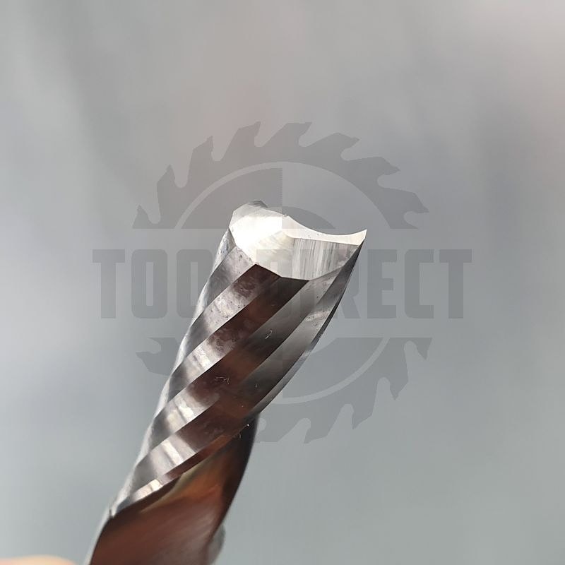 Фреза концевая спиральная Z1 однозаходная (верхний рез) D=8x22x60 S=8 Tideway   