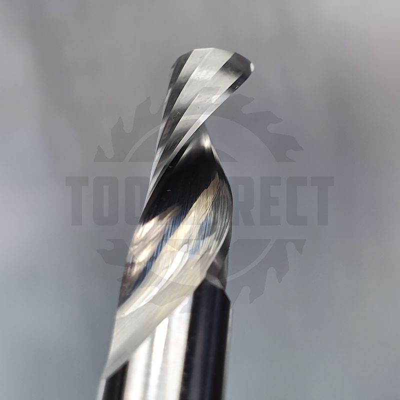 Фреза концевая спиральная Z1 однозаходная (верхний рез) D=8x22x60 S=8 Tideway   
