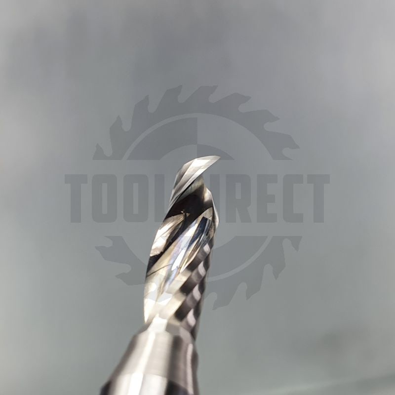 Фреза концевая спиральная Z1 однозаходная (верхний рез) D=6x22x60 S=8 Tideway   