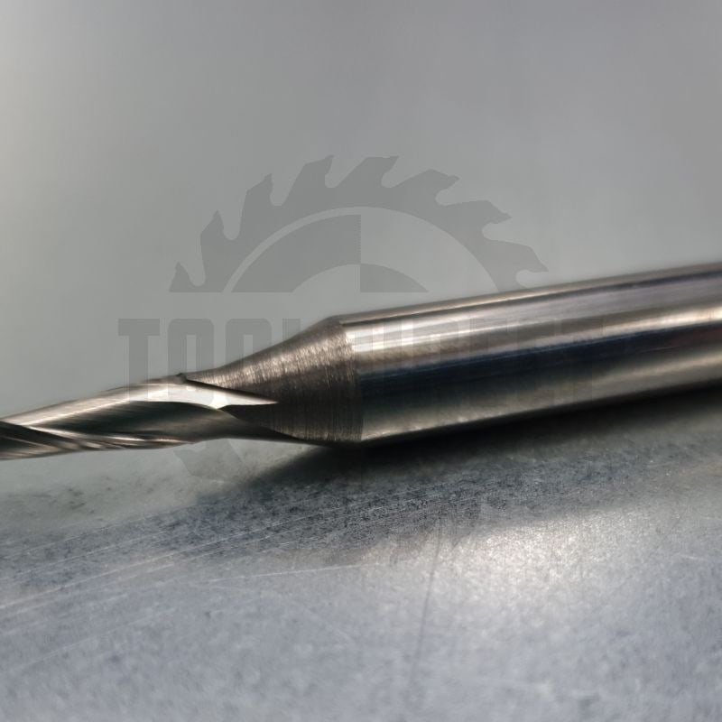 Фреза спиральная Z2 (верхний рез) D=4x15x60 S=8 Tideway   