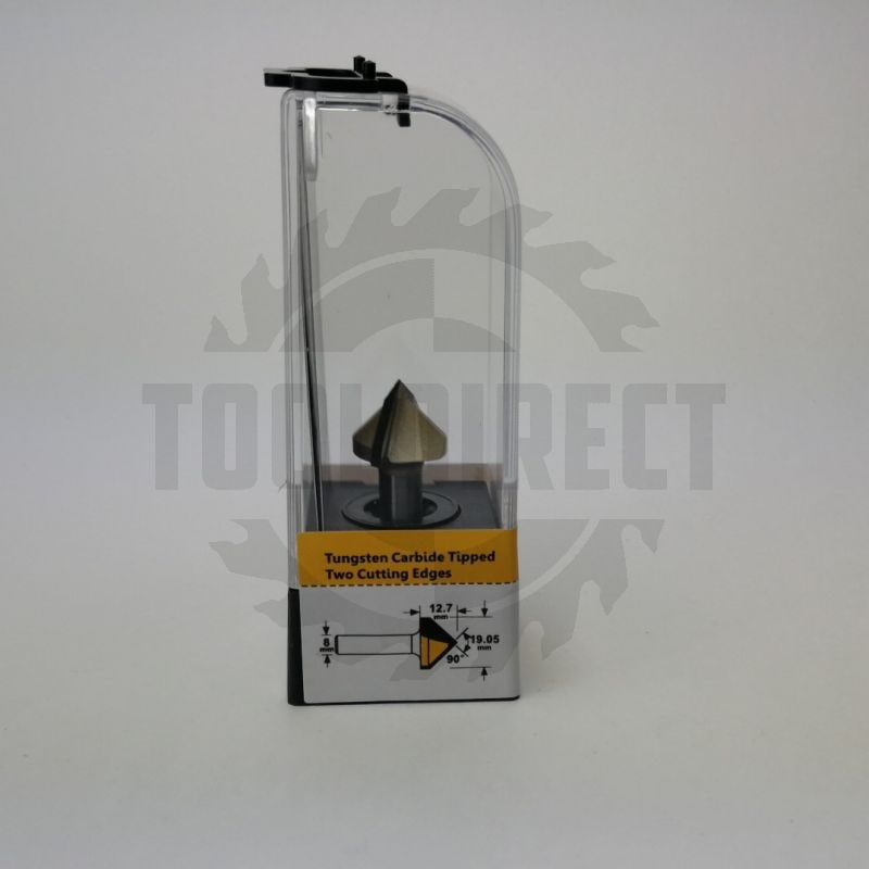 Фреза пазовая конусная V-образная угол V=90° D=19.05x12.7x45 S=8 Z2 HW ARDEN