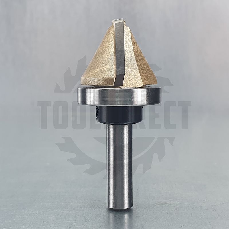 Фреза концевая конусная угол 60° (верхний подшипник 706100) D=25.4x19x57 S=8 Z2 HW ARDEN