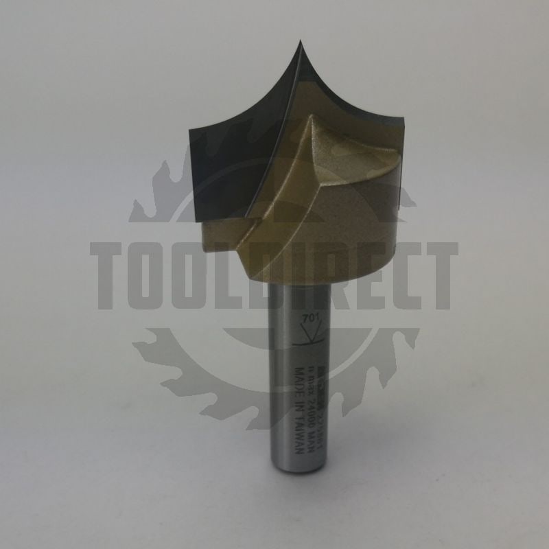 Фреза концевая скругление кромки филенок R=12.7 D=25.4x19.05x55 S=8 Z2 HW ARDEN   