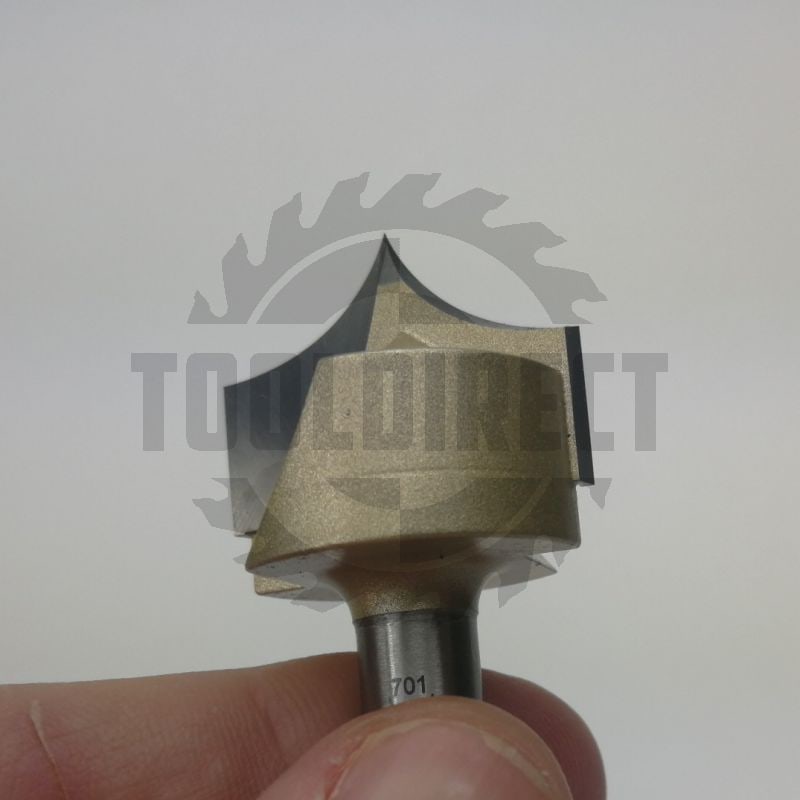 Фреза концевая скругление кромки филенок R=12.7 D=25.4x19.05x55 S=8 Z2 HW ARDEN   