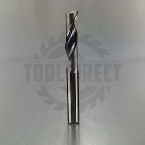 Фреза спиральная Z1 однозаходная по алюминию и ПВХ D=6x22x50 S=6 Tideway  