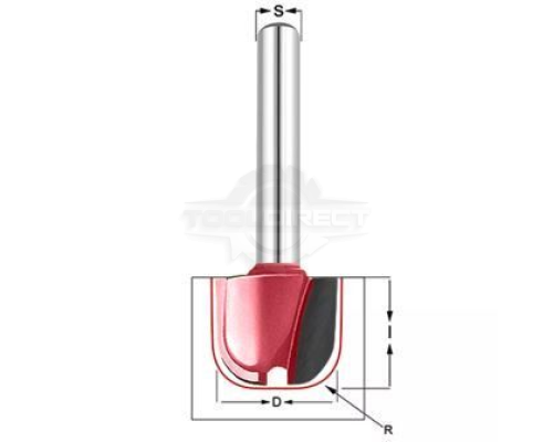 Фреза для Желобов Менажниц Чаш R=10 D=28x16x85 S=12 Z2 PROCUT INDUSTRIAL  